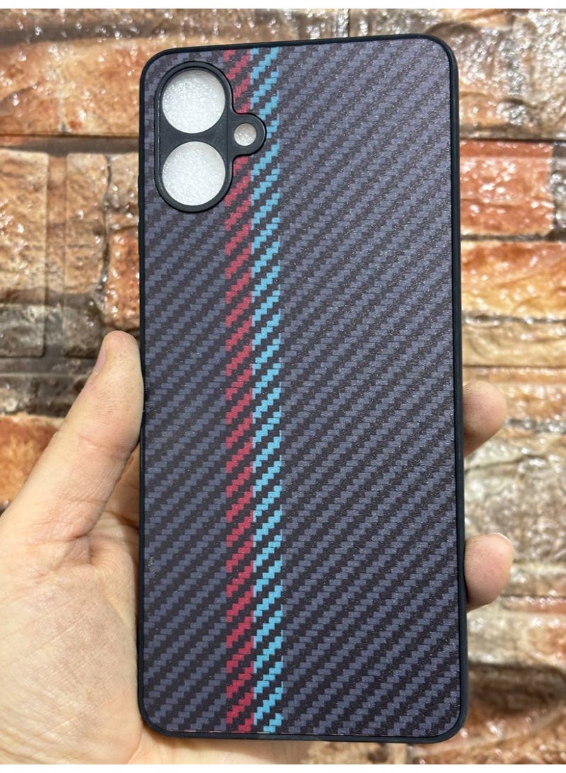 غطاء خلفي مخطط بألوان مختلفة متوافق مع هاتف سامسونج A06 / A07 - Image 1